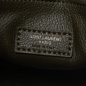 Saint Laurent Green Leather-SHOZLY