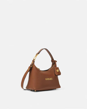 Versace Tag Hobo Brown-SHOZLY