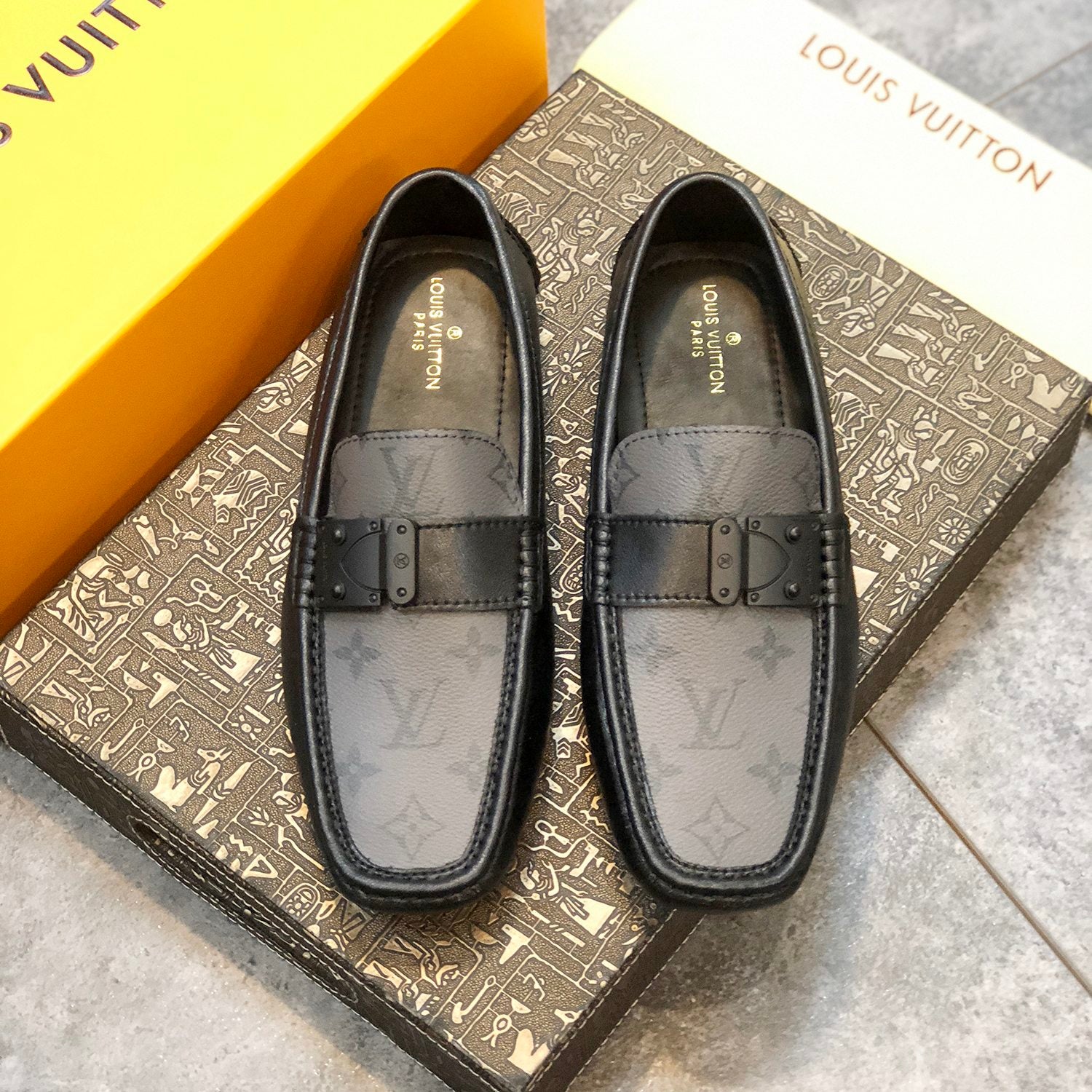 Formal Leather Shoes - LV Classic Shadow For Men