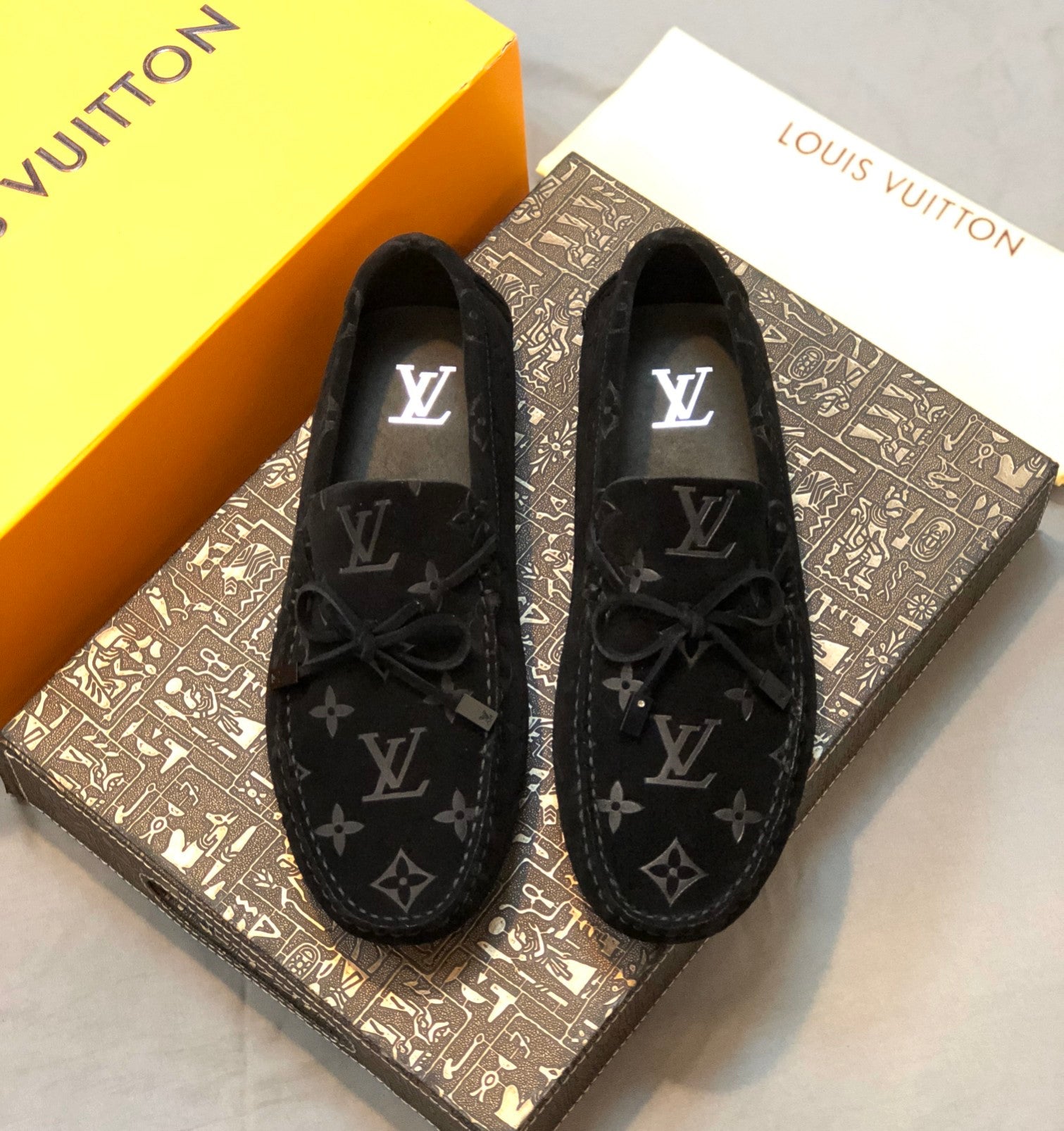 Formal Leather Shoes - LV Black For Men