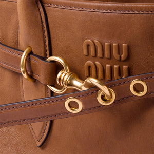 MiuMiu Aventure nappa Brown leather-SHOZLY