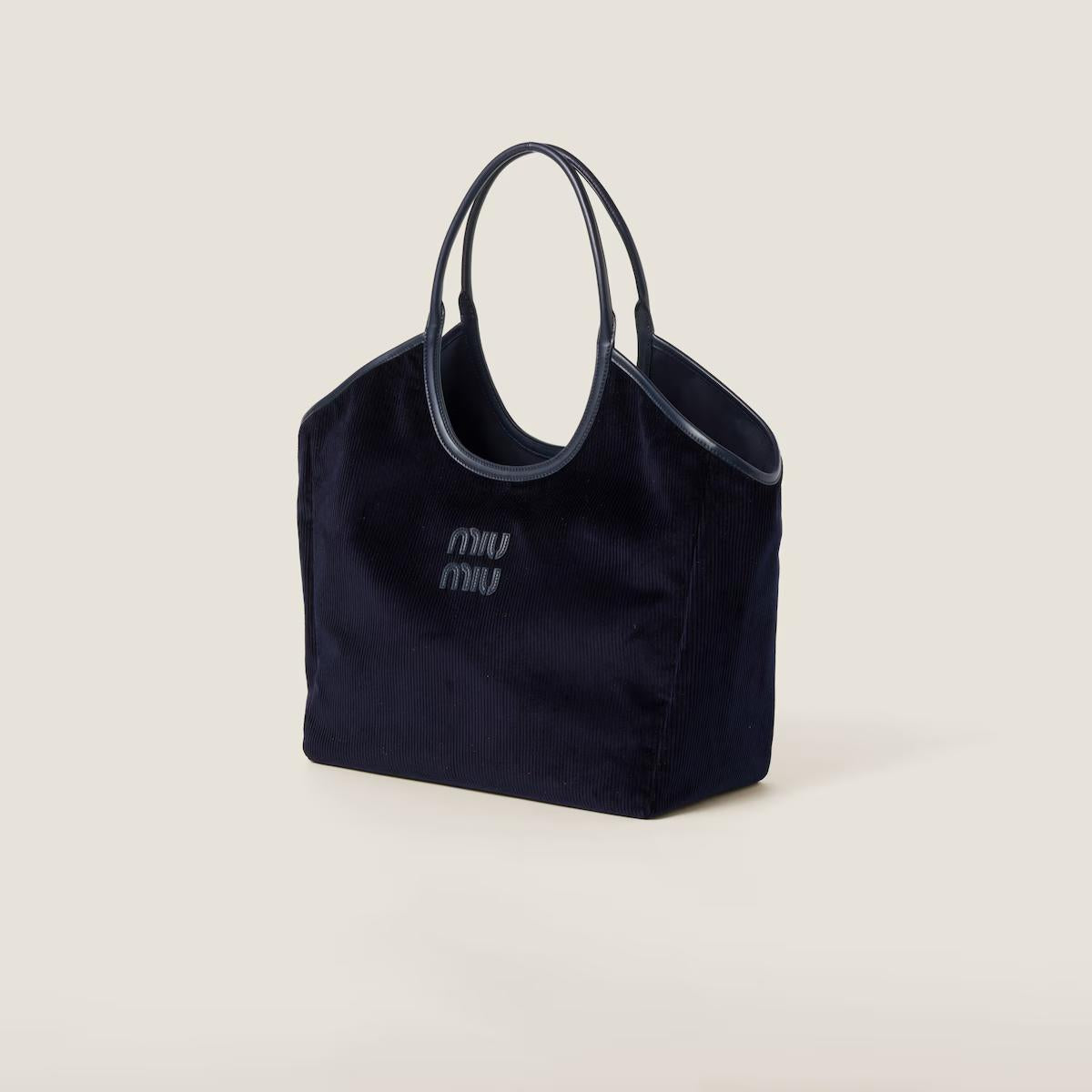 MiuMiu IVY corduroy Navy-SHOZLY