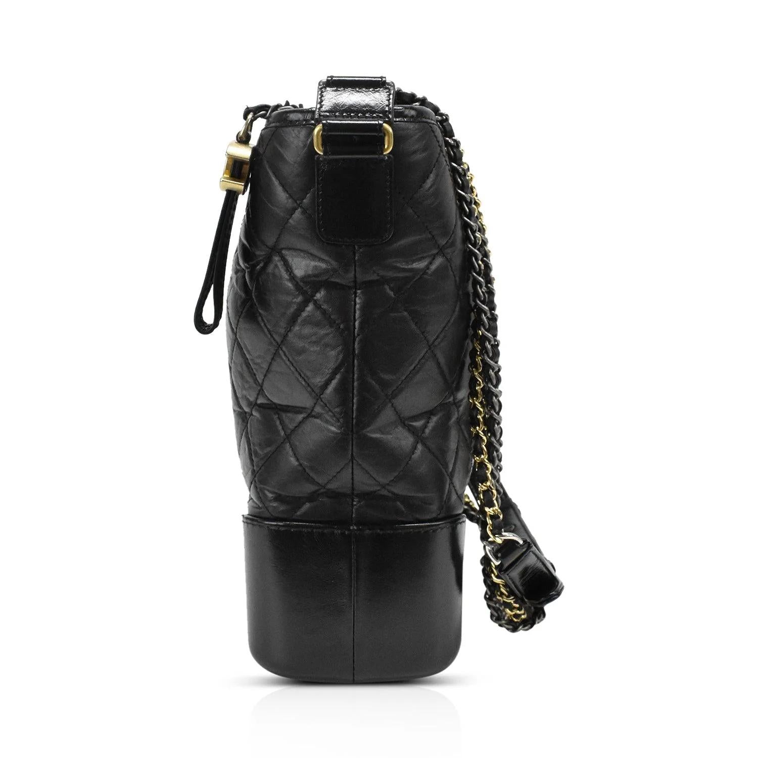 Chanel Black Leather-SHOZLY