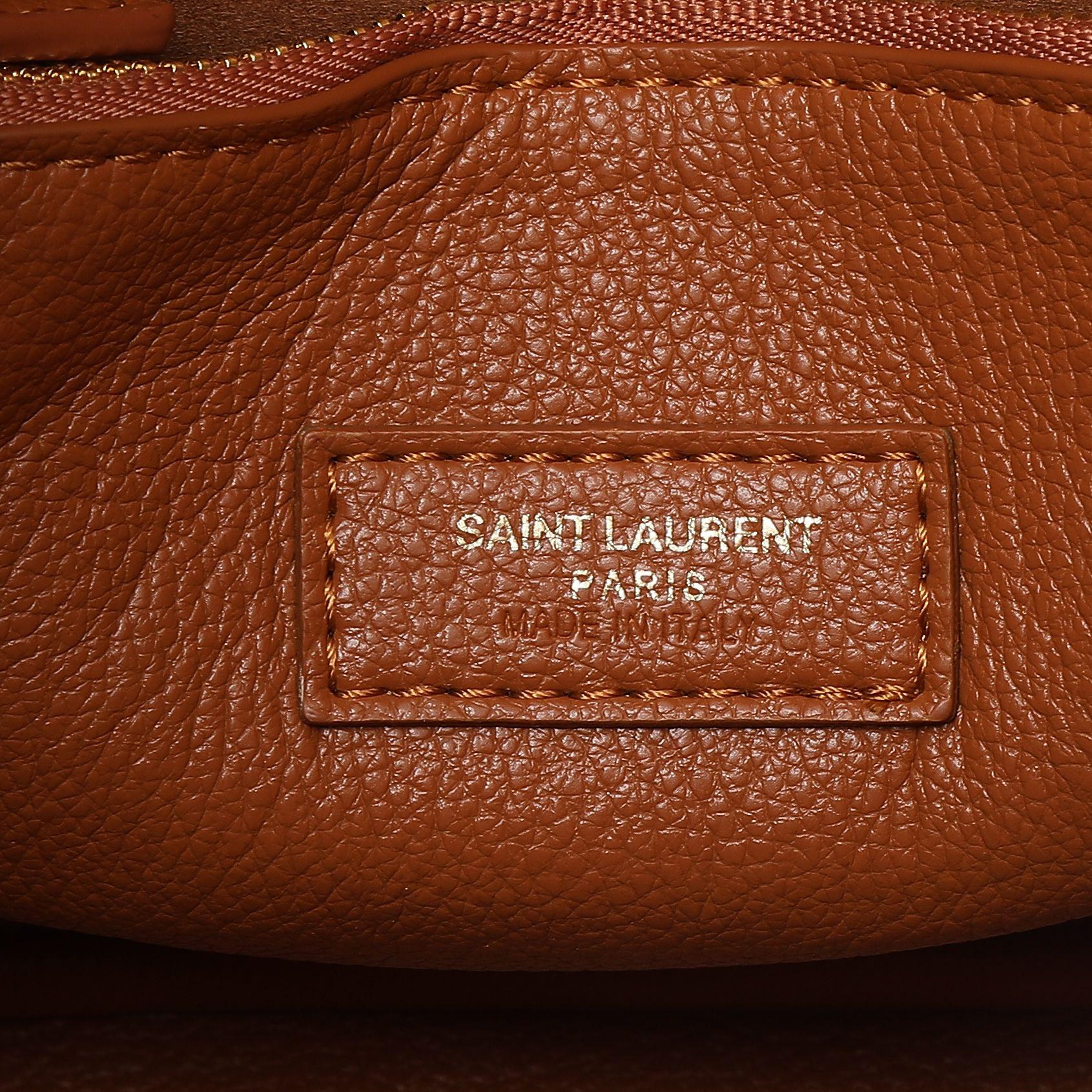 Saint Laurent Brown Leather-SHOZLY