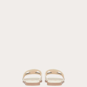 Women Sandal from Valentino Garavani VLogo cut-out IVORY-SHOZLY