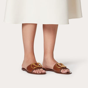 Women Sandal from Valentino Garavani Brown Sandal-SHOZLY