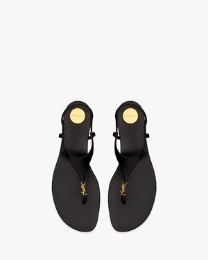 Women Sandal SAINT LAURENT Cassandra Black-SHOZLY