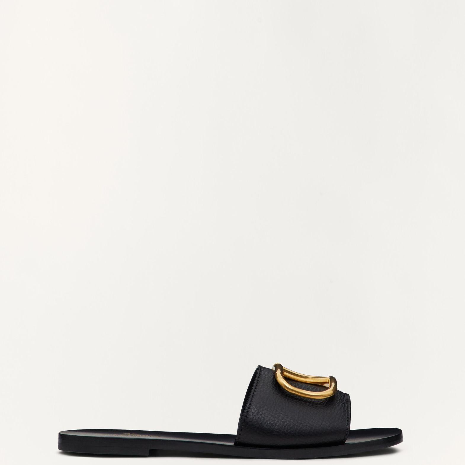 Women Sandal from Valentino Garavani Black Sandal-SHOZLY