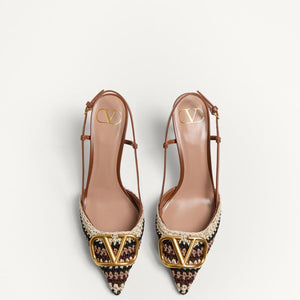 Women Sandal High Heels Valentino Garavani Slingback-SHOZLY