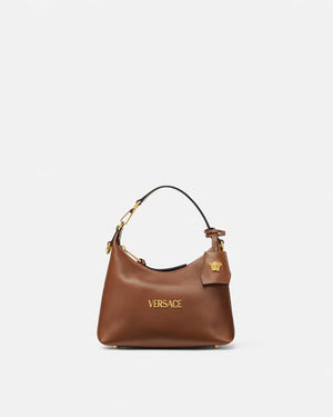 Versace Tag Hobo Brown-SHOZLY