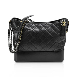 Chanel Black Leather-SHOZLY