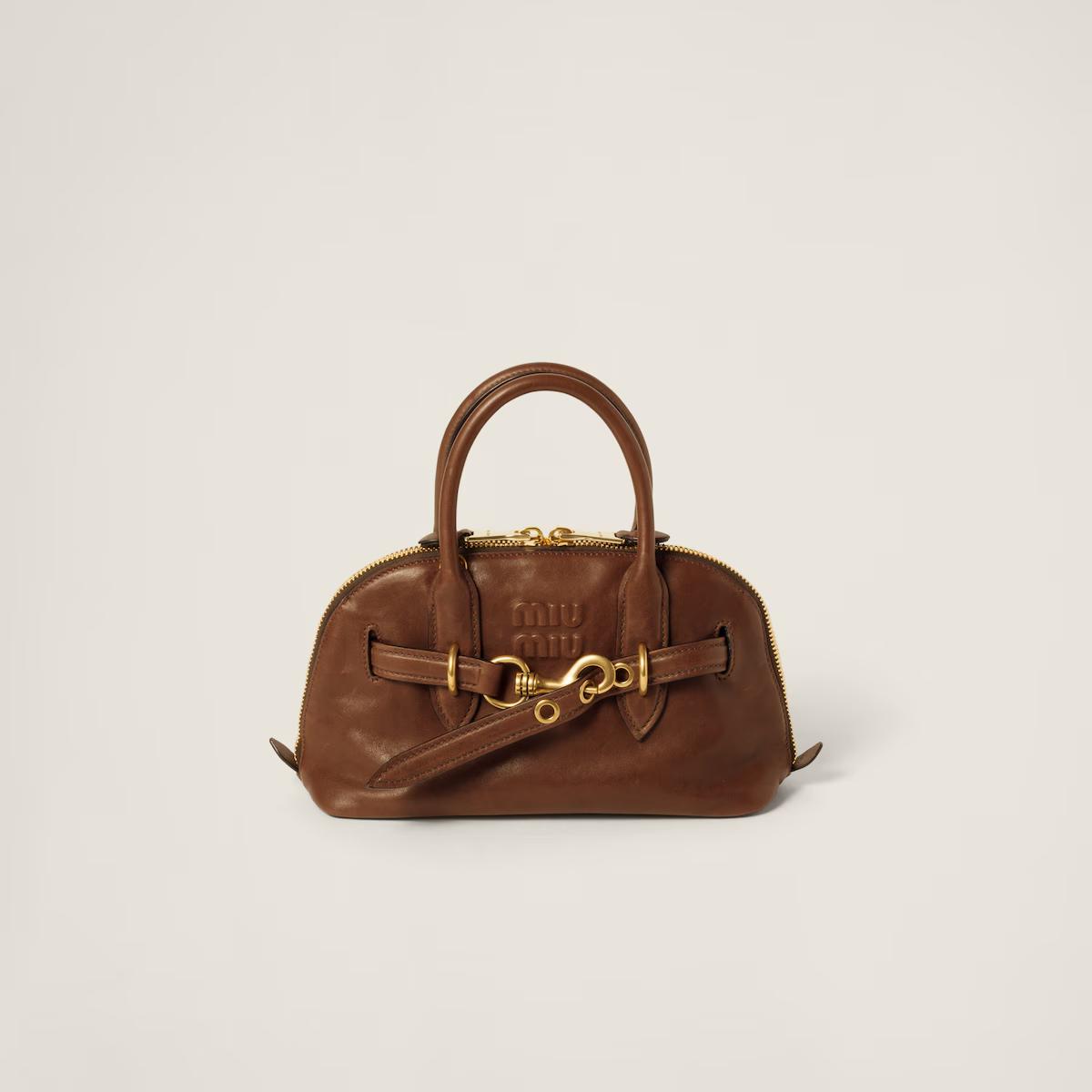 MiuMiu Small Aventure nappa Oak leather-SHOZLY