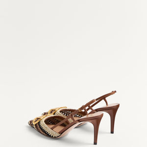 Women Sandal High Heels Valentino Garavani Slingback-SHOZLY