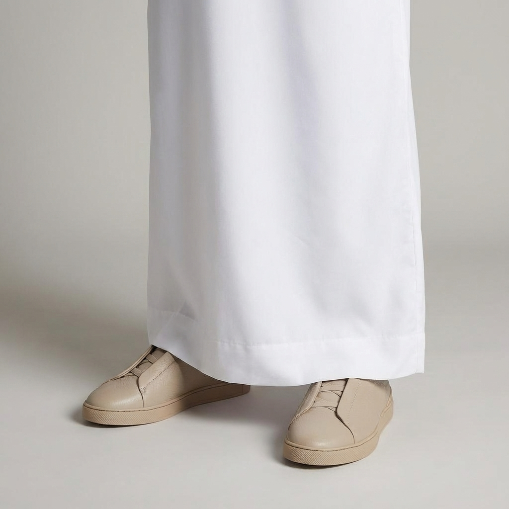 حذاء رسمي من جلد فاخر باللون البيج Triple Stitch™