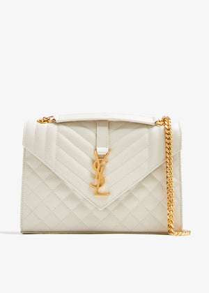 Saint Laurent Envelope White-SHOZLY