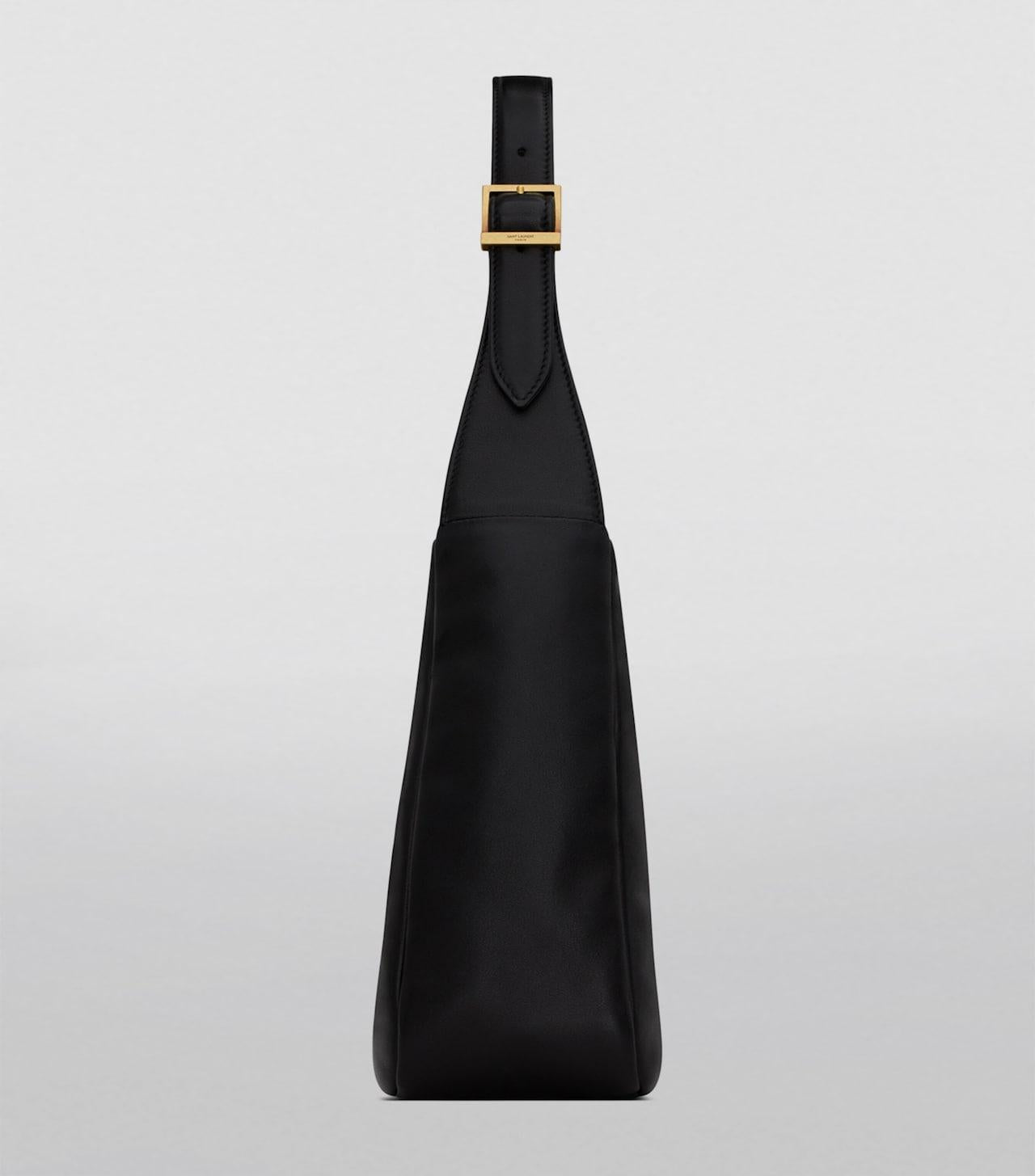 Saint Laurent Black Leather-SHOZLY