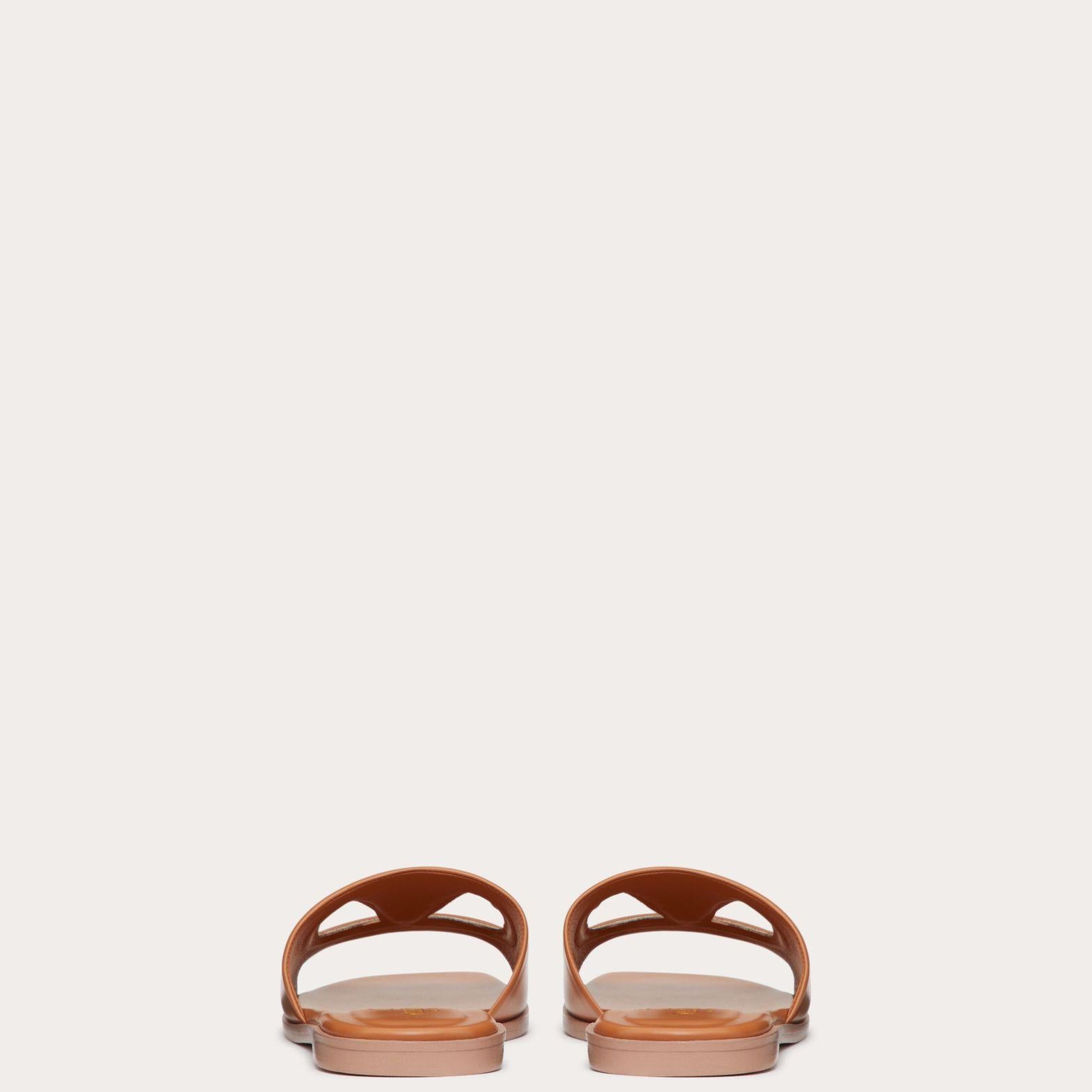 Women Sandal from Valentino Garavani VLogo cut-out Almond-SHOZLY