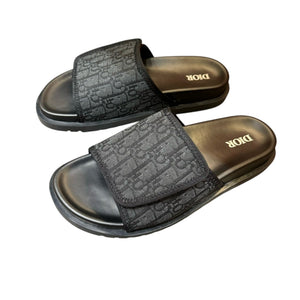 Men Sandal DIOR Black Slipper-SHOZLY