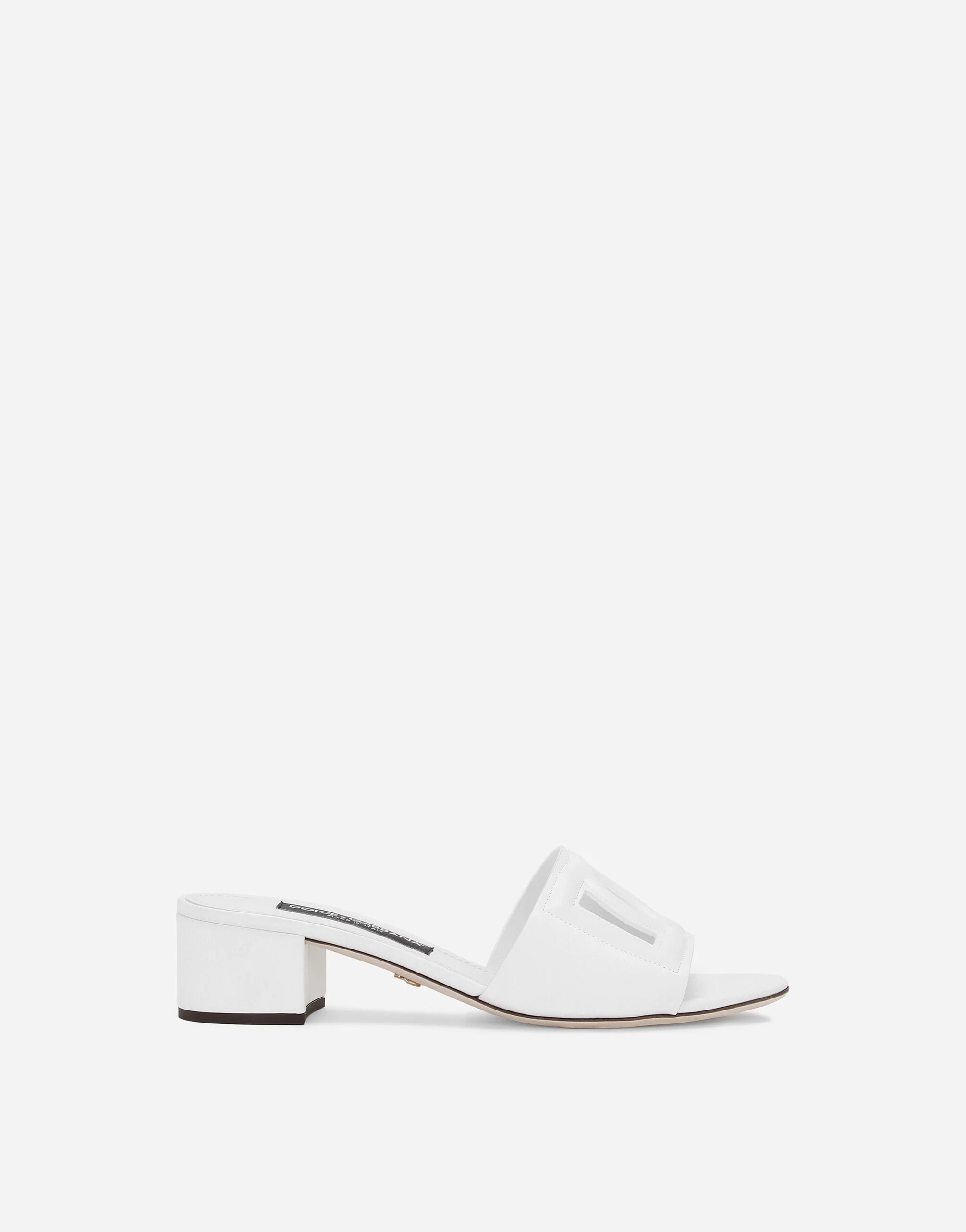 Women Sandal Dolce & Gabbana Calfskin mules White-SHOZLY