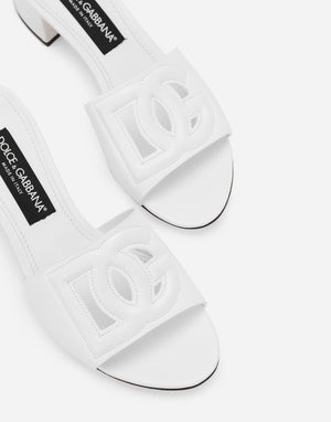 Women Sandal Dolce & Gabbana Calfskin mules White-SHOZLY