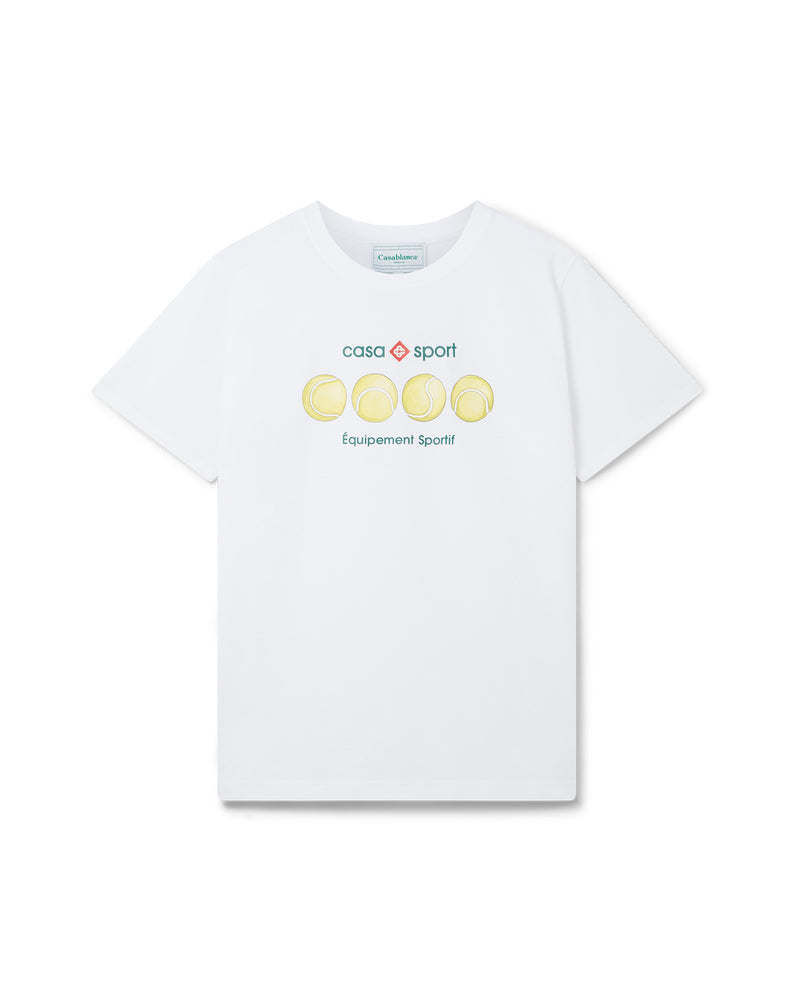 Casa Sport Tennis Balls T-Shirt White