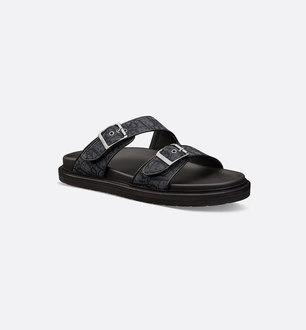 Men Sandal Dior Aqua - Black-SHOZLY