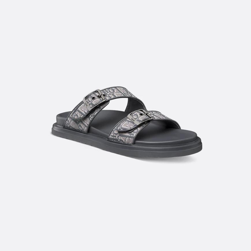 Men Sandal Dior Aqua - Deep Gray-SHOZLY