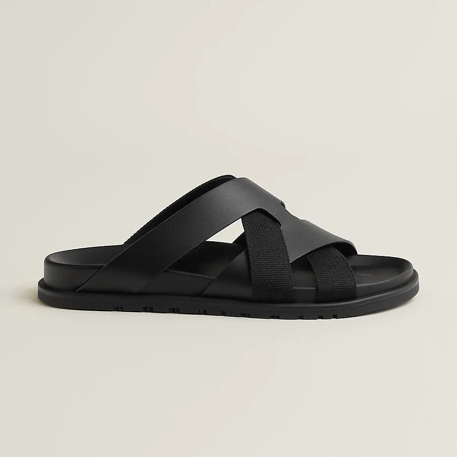Hermès Kazimir Sandal Black Noir