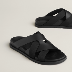 Hermès Kazimir Sandal Black Noir