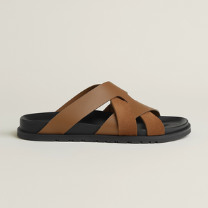 Hermès Kazimir Sandal Brun Fumé