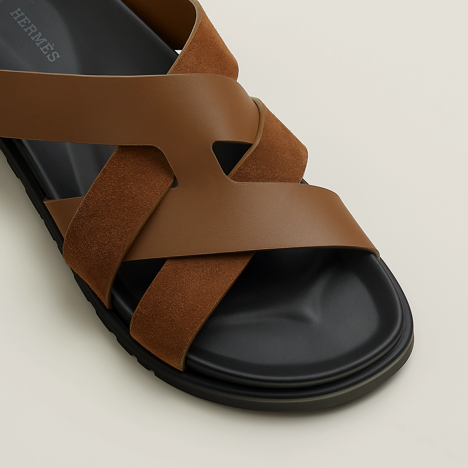 Hermès Kazimir Sandal Brun Fumé