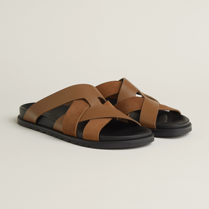 Hermès Kazimir Sandal Brun Fumé