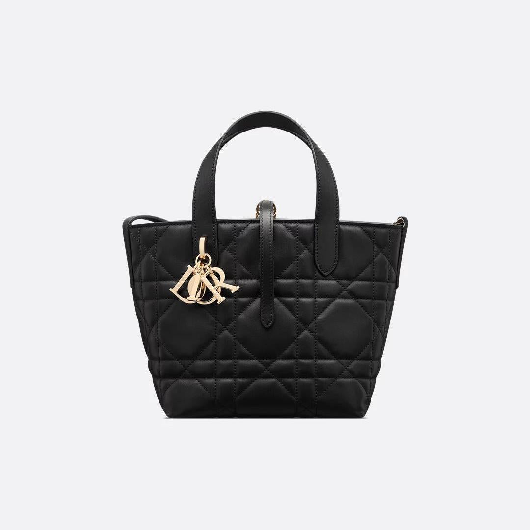 Medium Dior Toujours Vertical Black