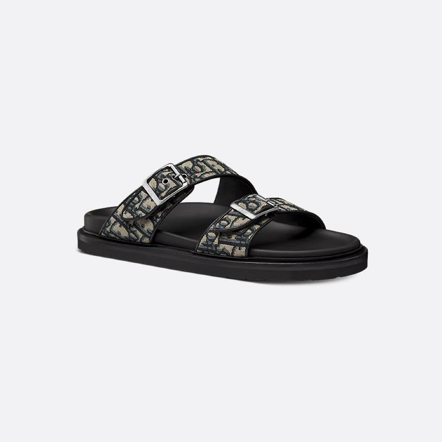Men Sandal Dior Aqua - Beige and Black