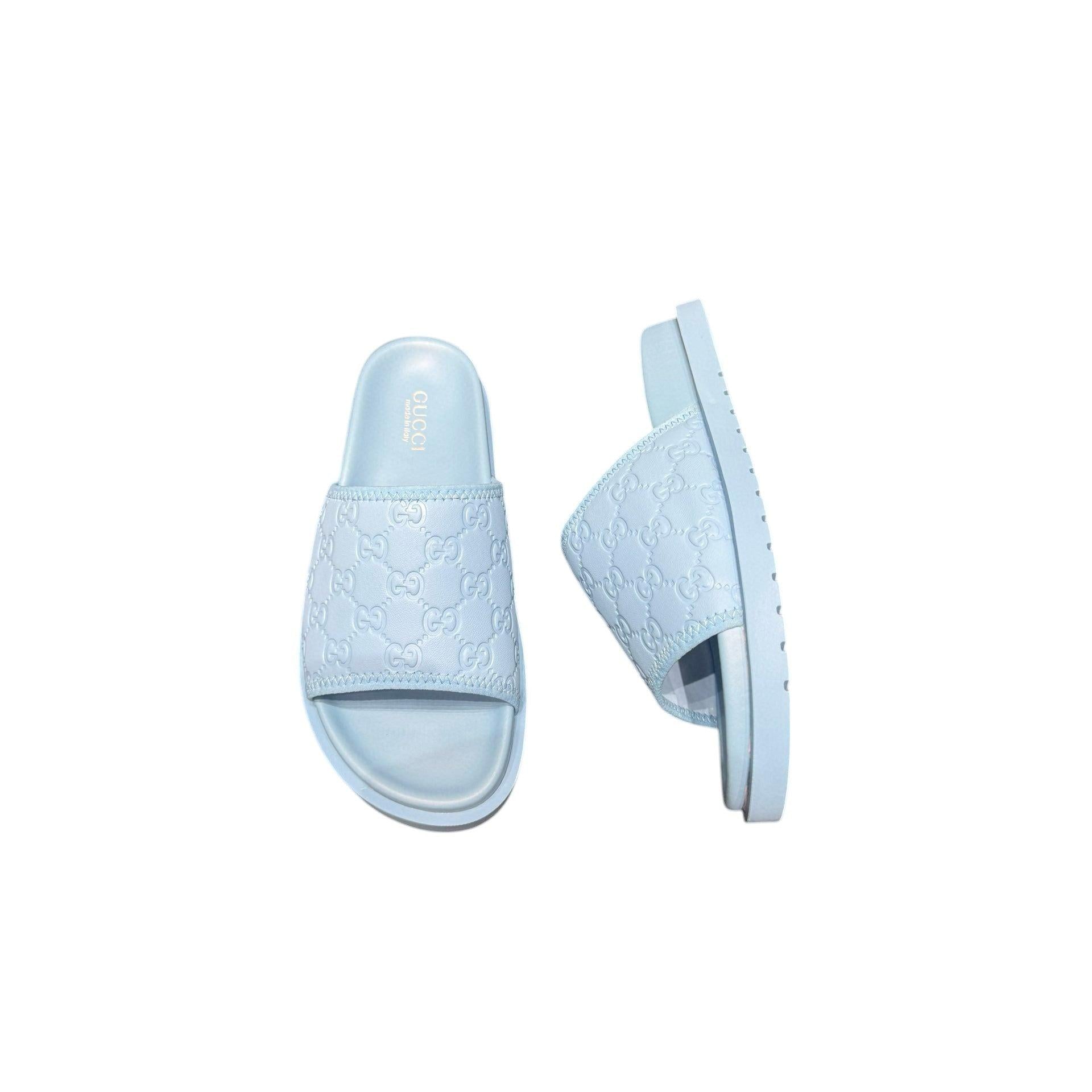 Men Sandal GUCCI Light Blue Slipper