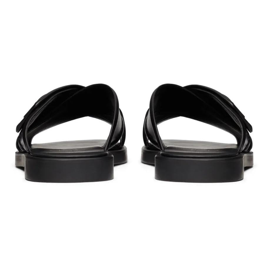 Men Sandal Valentino Garavani VLogo Signature leather Black