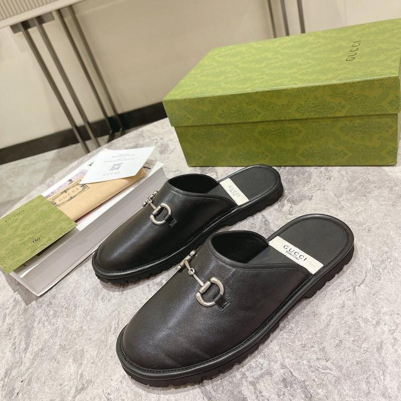 Men Slipper - Classic Black Gucci