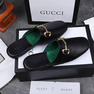 Men Slipper - Pericle Leather Horsebit Green