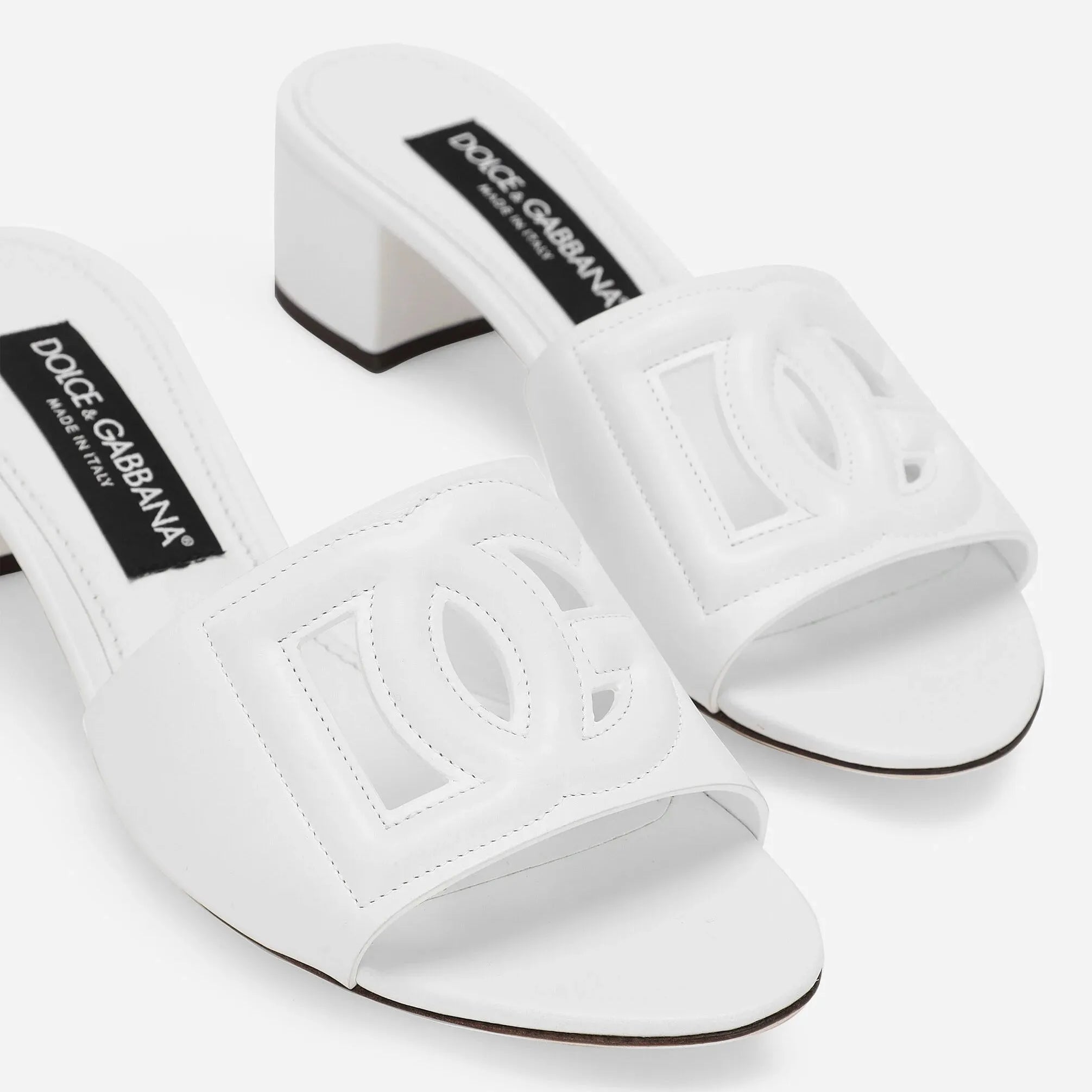 Women Sandal Dolce & Gabbana Calfskin mules White