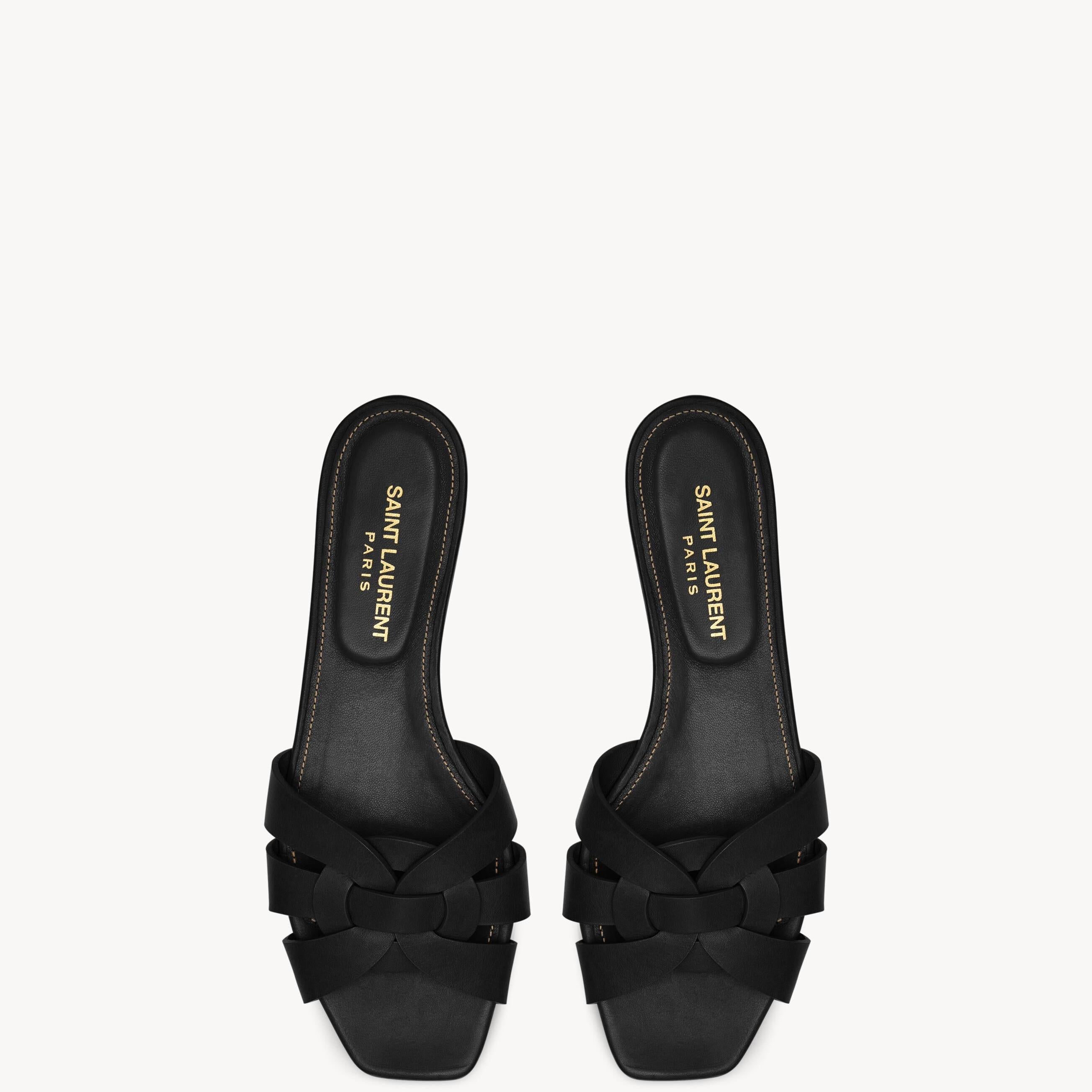 Women Sandal SAINT LAURENT Tribute Black