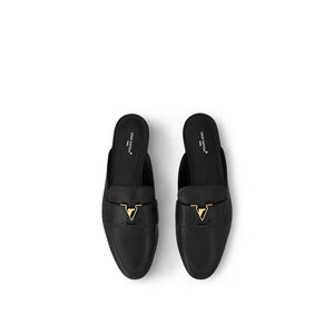Women Sandal from LV Capri Open Back Loafer Black