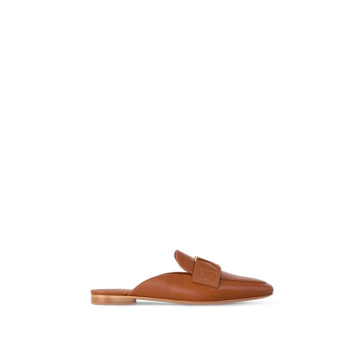 Women Sandal from LV Capri Open Back Loafer Brown