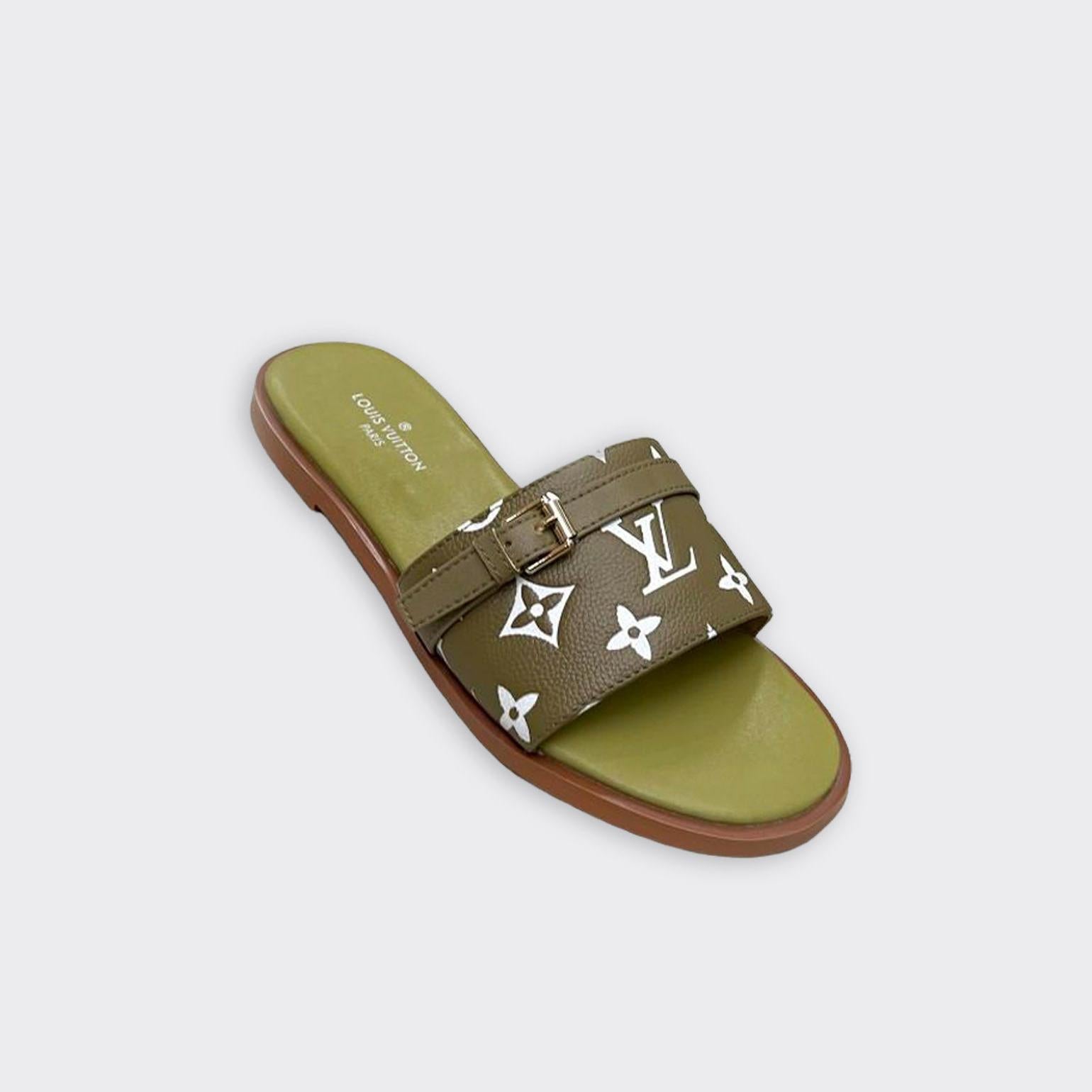 Women Slipper - LV LOCK IT Kaki