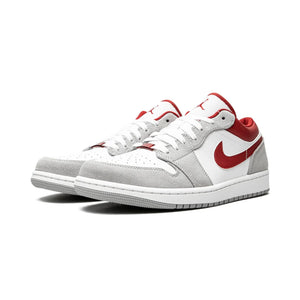 AIR JORDAN 1 LOW SE - White Grey Red-SHOZLY