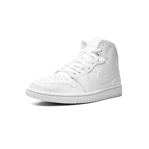 AIR JORDAN 1 MID - Triple White-SHOZLY