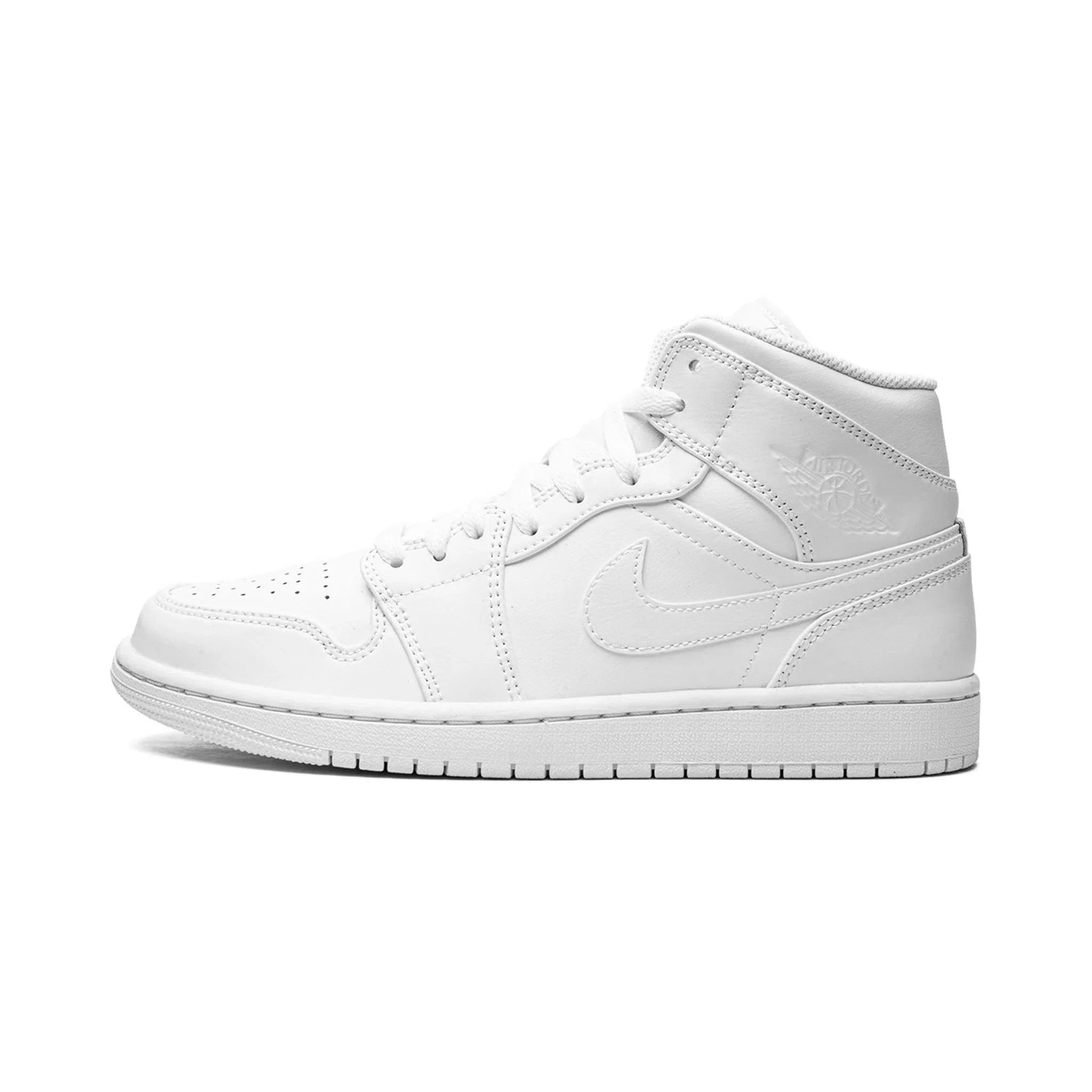 AIR JORDAN 1 MID - Triple White-SHOZLY