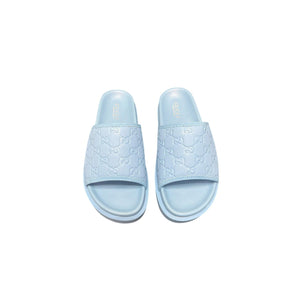 Men Sandal GUCCI Light Blue Slipper-SHOZLY