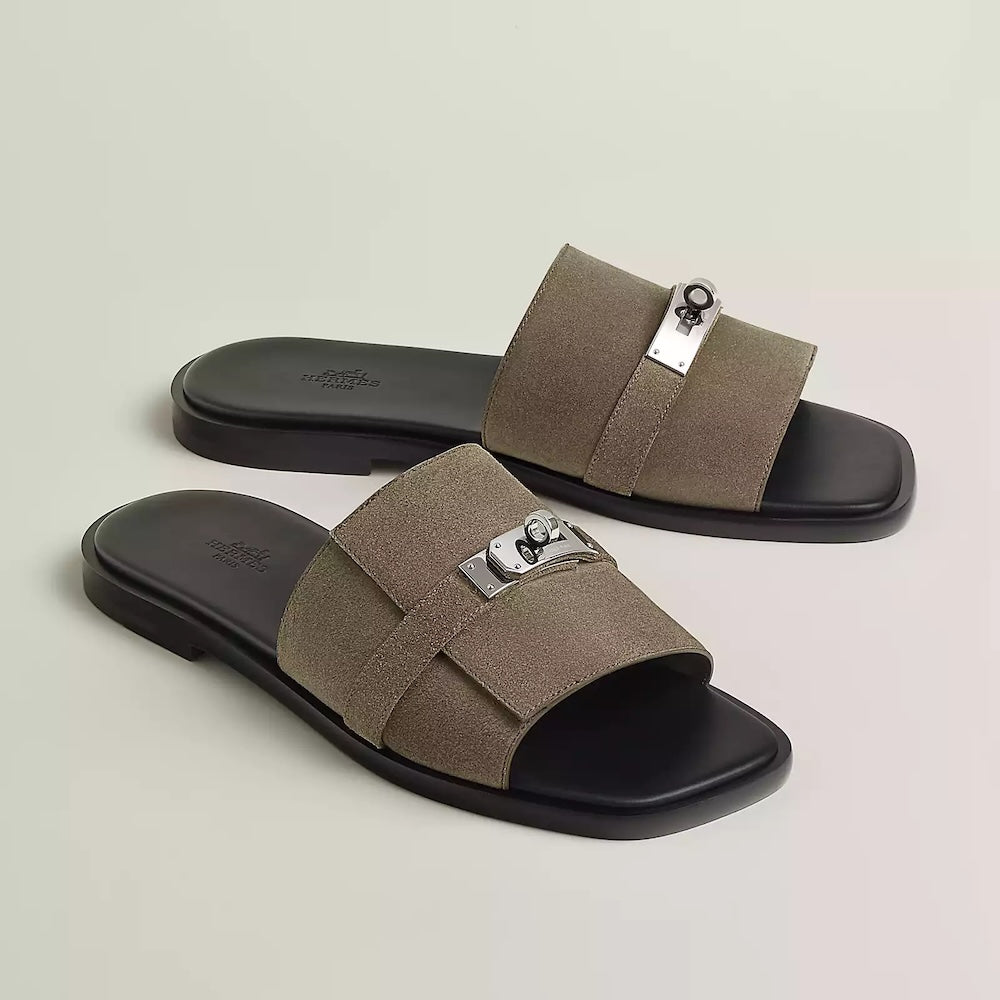 Men sandal - Hermes Gabriel étoupe