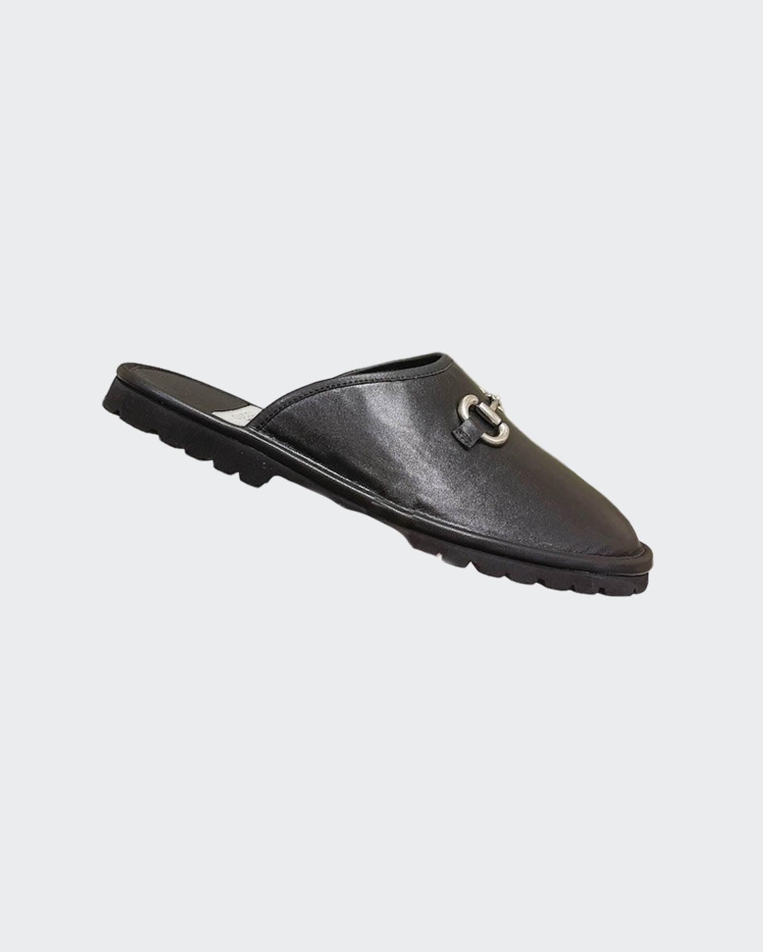 Men Slipper - Classic Black Gucci-SHOZLY