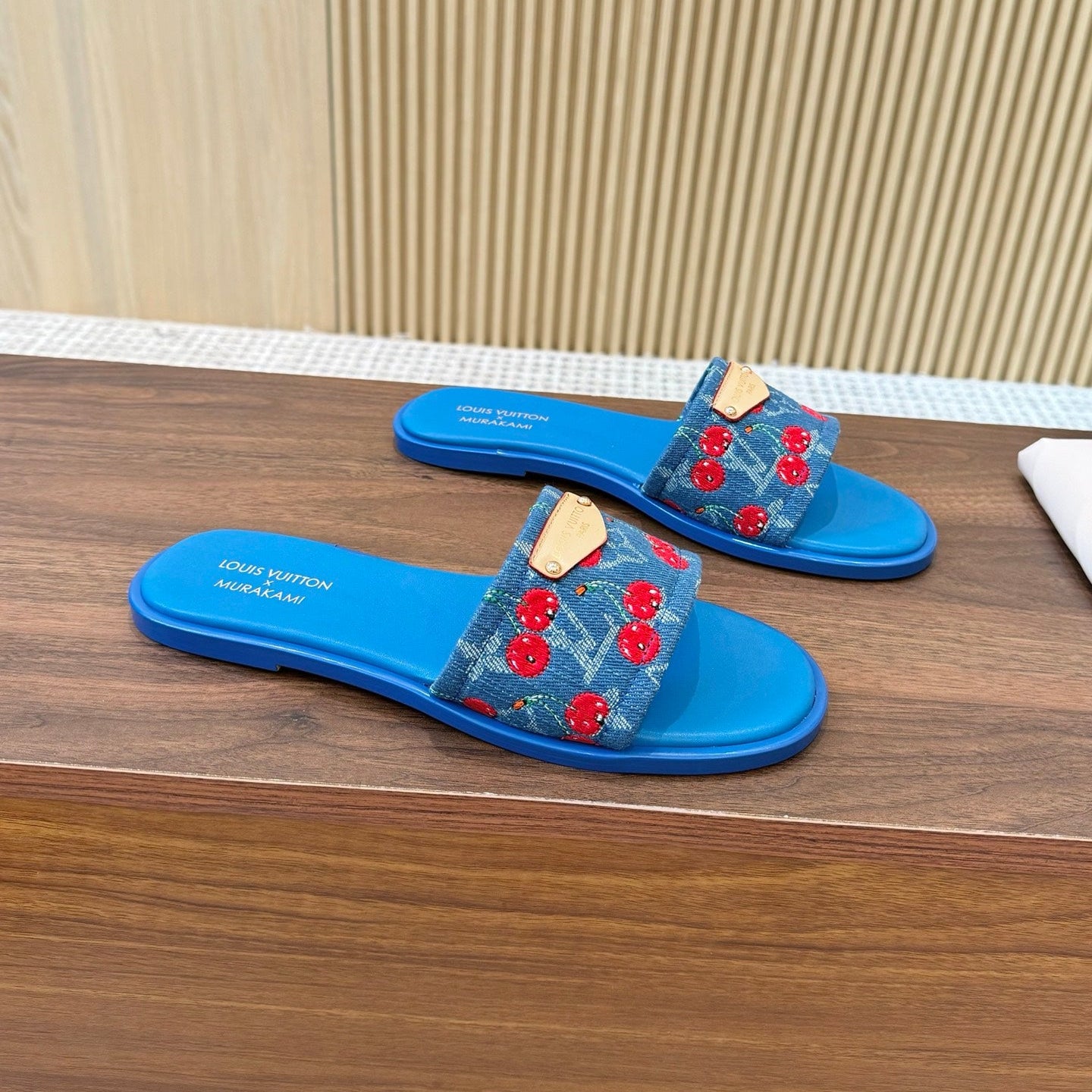 سليبر نسائي LV x TM Lily Flat Mule أزرق
